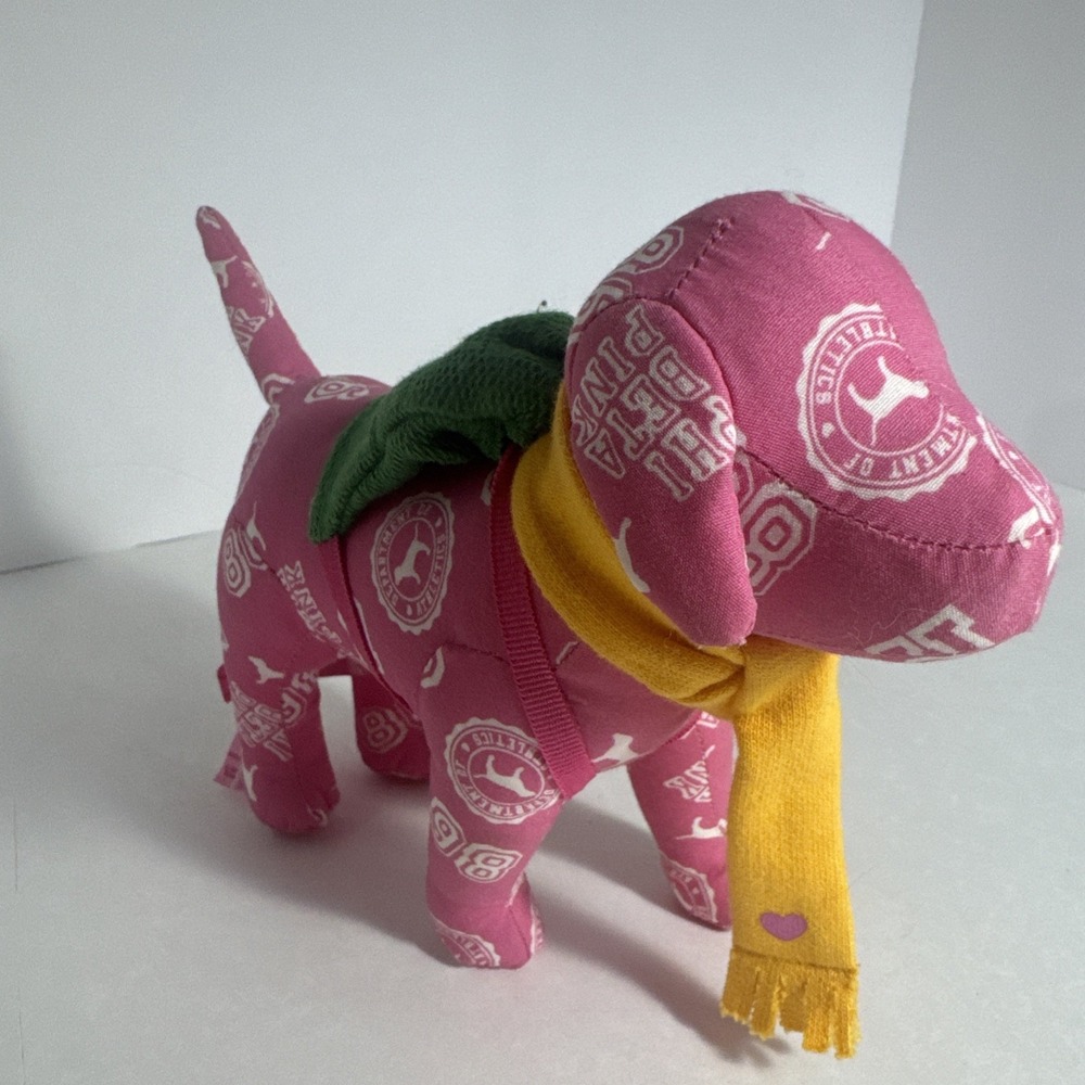 PINK Victoria's Secret 2007 Phi Beta Dog Plush‎ Stuffed Animal-Rare